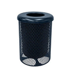 COATEDOUTDOORFURNITURE RFT-DBL Heavy Duty 32 Gallon Round Trash Receptacle by CoatedOutdoorFurniture