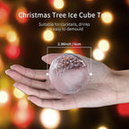 Novelty Christmas Snowflake Tree Ball Ice Maker Mold Set of 4, Funny Christmas - Image 4