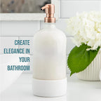 32 oz Glass Pump Bottle Rustproof Stainless Steel Pump, and Lids. Modern - Image 3