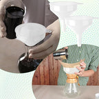 Honeydak 18 Pieces Multi-Purpose Plastic Funnels 4.7 Inch Wide Mouth Funnels - Image 7