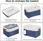 Univivi 4PC Large Storage Baskets Foldable Fabric Storage Bins - Image 7