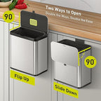 EKO Kitchen Compost Bin, 7L / 1.85 Gal Stainless Steel - Image 5