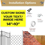 Repaly Personalized signs, Aluminum Weatherproof Metal Sign Multiple Sizes - Image 5
