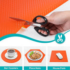 Red Fridge Liners Shelf Liner for Kitchen Cabinets Refrigerator Liners - Image 4