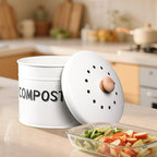 Compost Bin for Kitchen Counter, 1 Gallon Compost Bucket - Image 9