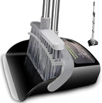 Broom with Dustpan Combo Set Broom and Dustpan Set Dust Pan with 51.2" by OLLSDIRE