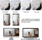 Chyhomenyc Extra Long White Sheer Curtains 108 Inches Long 2 Panels, Light - Image 4
