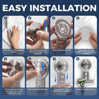 Suction Cup Razor Holder for Shower Wall 2 Pack, Heavy-Duty 15lbs Suction Hooks - Image 5