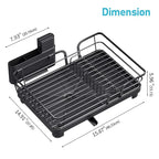 Dish Drying Rack for Kitchen Counter, Kitchen Dish Rack, Sink Dishes Strainer - Image 5