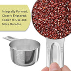 1PCS 1Cup Single Measuring Cup, Stainless Steel Measure Scoop, Metric and US - Image 3