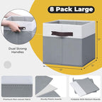 Criusia Storage Cubes for Cube Organizer - Image 4