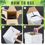 10 Pack 30 Gallon Corrugated Cardboard Trash Cans Bulk - Image 4