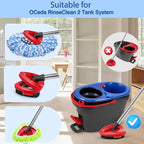 Microfiber Spin Mop Head Replacement 4 Pcs & 2 Chennile Mop Replace & 1 Scrub - Image 2