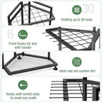 Garden Tool Organizer for Corner, Metal Yard Tool Organizer for Long-Handled - Image 3