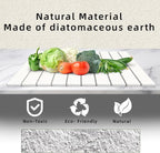 Stone Drying Mat for Kitchen Counter, Collapsible Dish Drying Mat, Fast Drying - Image 3