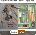 Extra Large Expandable Silverware Organizer, BPA-Free Food-Safe Cutlery - Image 6
