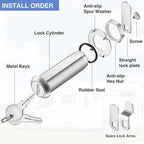 Cabinet Lock with Keys, 2 Pack Cabinet Cam Lock Set - Image 5