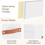 Fabric Storage Bins, 7.1 x 9.1 x 13 Inch Clothes Boxes - Image 5
