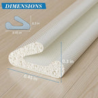V-Shaped Weather Stripping Door Seal, 33FT Draft Stopper - Image 6