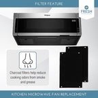2-Pack Activated Carbon Charcoal Microwave Hood Filters - Image 3
