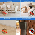4 Pcs 1" x 2" Rectangular Rubber Chair Leg Caps, PVC Table Leg Covers, Flexible - Image 6