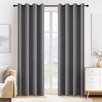 PONY DANCE Blackout Curtains for Bedroom 80 inch Long 2 Panels Set, Thermal by PONYDANCE