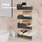 11-Piece Stackable Drawer Organizer Set, Stationery, Utensils in Bathroom - Image 4