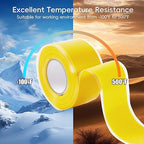 Self Fusing Silicone Tape 4 Rolls 1 in x 10' Yellow Waterproof Rescue Tape - Image 5
