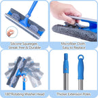 6.7 Feet Window Squeegee, 2-in-1 Window Cleaner Tool - Image 4