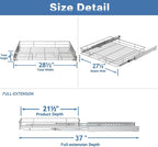 LOVMOR Pull Out Cabinet Organizer 28½" W x 21½" D, Kitchen Cabinet Pull Out - Image 3