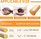 Ezprotekt 24 Pcs Clear Silicone Chair Leg Floor Protectors - Image 2