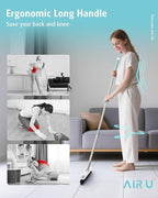AIR U+ Grout Brush with Long Handle 180° Swivel Scrub Brush with Tweezers to - Image 5