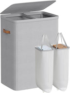 SONGMICS Laundry Basket, 44.9 Gal. Laundry Hamper, 2 Compartments, Easy Assembly by SONGMICSbySONGMICSHOME