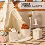 11 Inch Cube Storage Bins, Organizer Bins, Woven Cotton Rope Baskets - Image 6