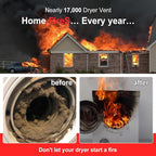 Dryer Cleaner Vent Brush - 70cm or 75cm Long Flexible Dryer Vent Cleaner & - Image 8