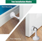 8 Pcs Magnetic Door Stoppers Stainless Steel Door Stops Magnetic Catch Holder - Image 6