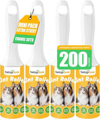 Extra Sticky Lint Roller for Pet Hairs 200 Sheets Lint Rollers for Travel 4 by Beitophomepet%60sfamily