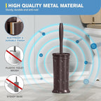 UPTRONIC Toilet Brush, Aluminum Alloy Toilet Brush and Holder Set - Image 2