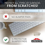 X-Protector Cabinet Door Bumpers 100 PCS – 1/2" Silicone Clear Bumpers – Ideal - Image 3