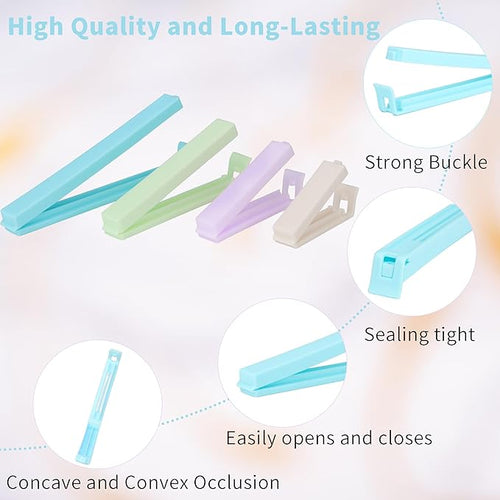 34 Packs Plastic Chip Clips for Food Storage - Image 2