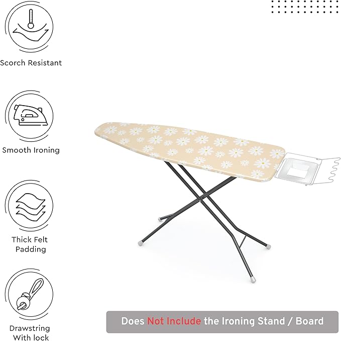 Encasa XO Ironing Board Cover and Pad 28"x12" - Image 2