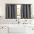 RYB HOME Blackout Curtains for Kitchen, Over Sink Privacy Curtains Window Decor by RYBHOME