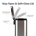 Amazon Basics Smudge Resistant Small Rectangular Trash Can - Image 3