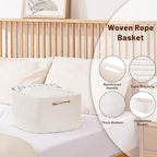 OIAHOMY Storage Basket for Shelves, Closet Cube Storage Bins Baskets for - Image 3
