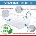 Clear Plastic Storage Bins, Pantry Organizers and Storage Containers Fridge - Image 3