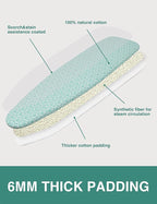 Extra Thick Ironing Board Cover and Pad, 15x54 Reflective Silicone Ironing - Image 3