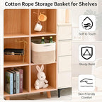 Woven Cotton Rope Storage Basket - Image 5