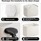 Storage Baskets for Organizing & Shelves, Woven Cotton Rope Organization Bins - Image 7