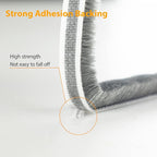 69FT Brush Weather Stripping, Neat Pile Self Adhesive Seal Strip - Image 4