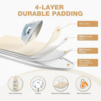APEXCHASER Tabletop Ironing Board, Folding Legs Iron Board - Image 4